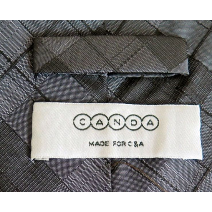 Cravate retro CANDA 100 % polyester à dominante grise