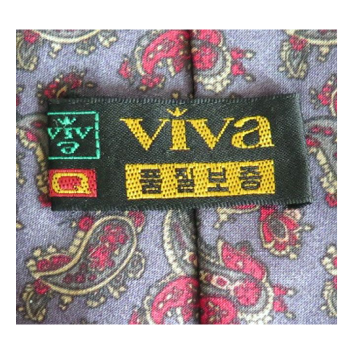 Cravate Viva 100 % soie à dominante foncée