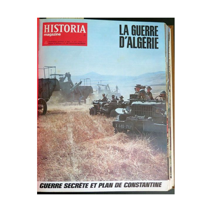 Livre Historia relié des numéros 309 à n° 339 sur la guerre d'Algérie