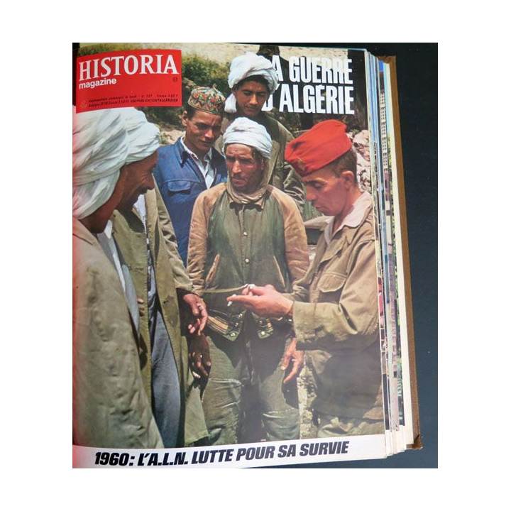 Livre Historia relié des numéros 309 à n° 339 sur la guerre d'Algérie