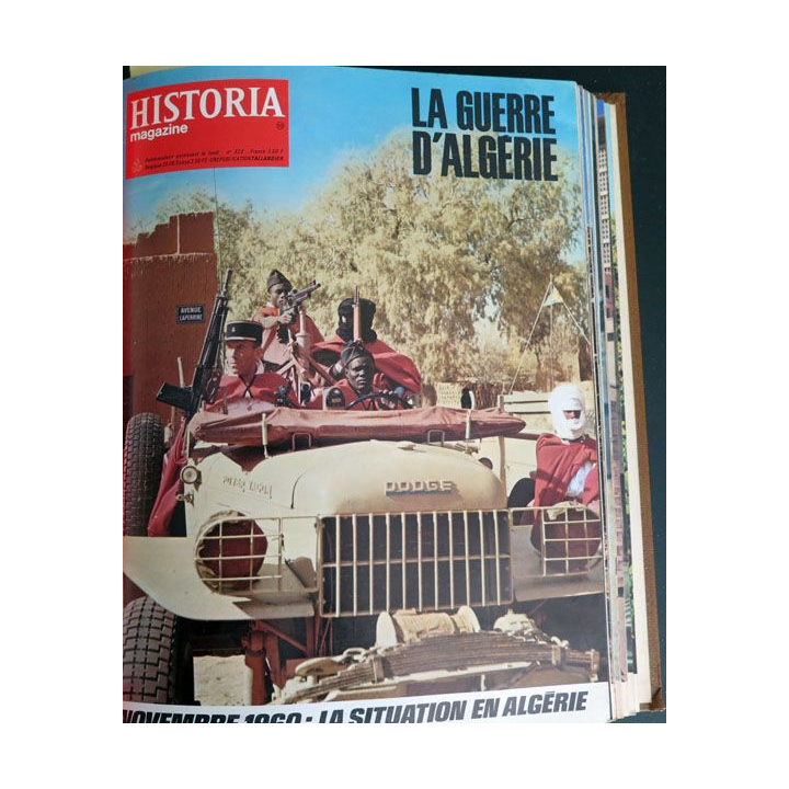 Livre Historia relié des numéros 309 à n° 339 sur la guerre d'Algérie
