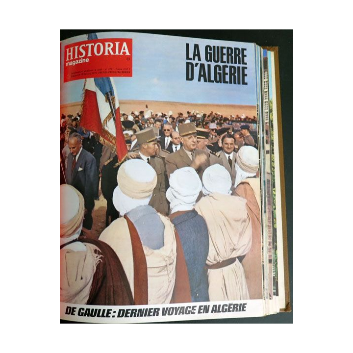 Livre Historia relié des numéros 309 à n° 339 sur la guerre d'Algérie