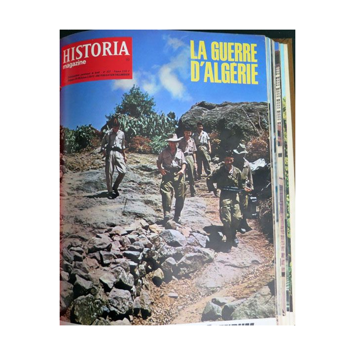 Livre Historia relié des numéros 309 à n° 339 sur la guerre d'Algérie