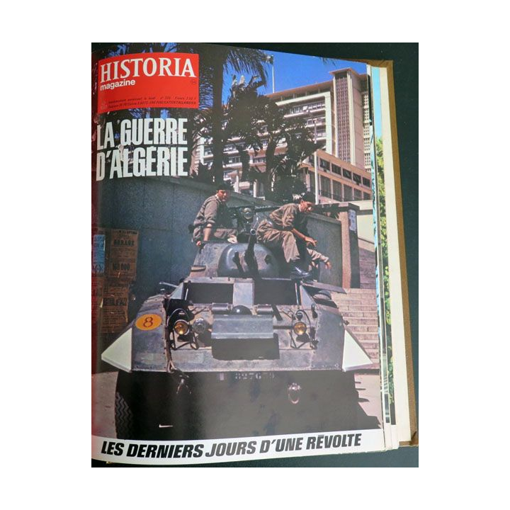 Livre Historia relié des numéros 309 à n° 339 sur la guerre d'Algérie