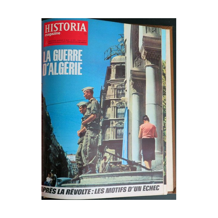 Livre Historia relié des numéros 309 à n° 339 sur la guerre d'Algérie