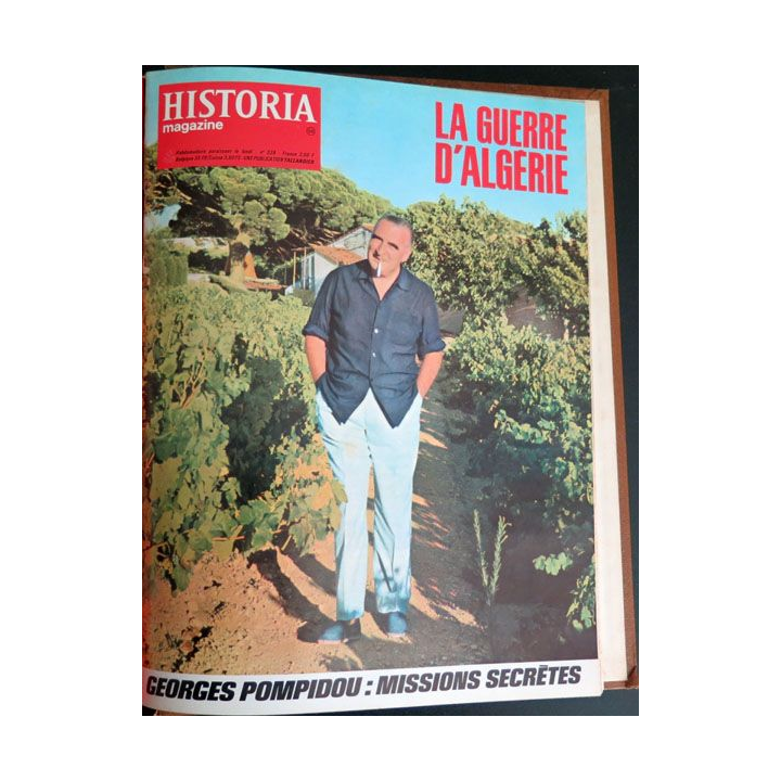 Livre Historia relié des numéros 309 à n° 339 sur la guerre d'Algérie
