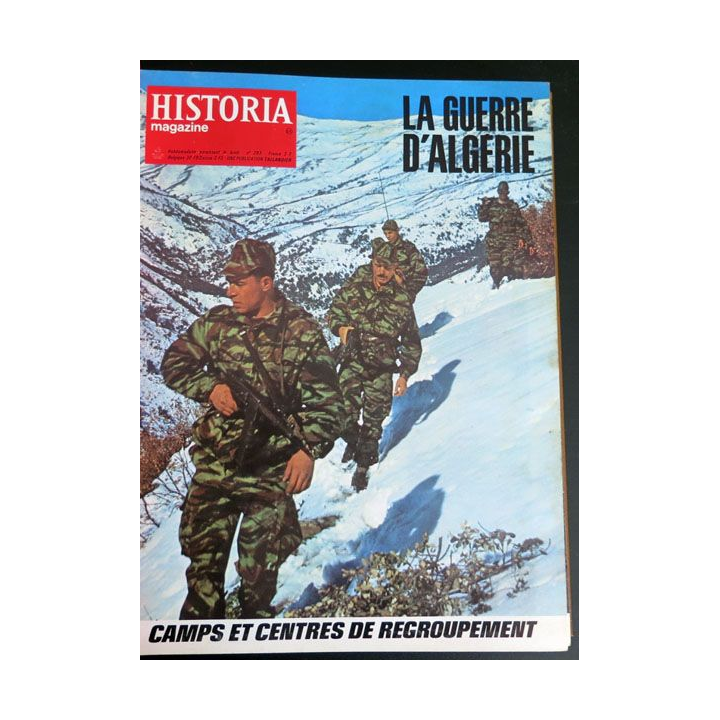 Livre Historia relié des numéros 309 à n° 339 sur la guerre d'Algérie