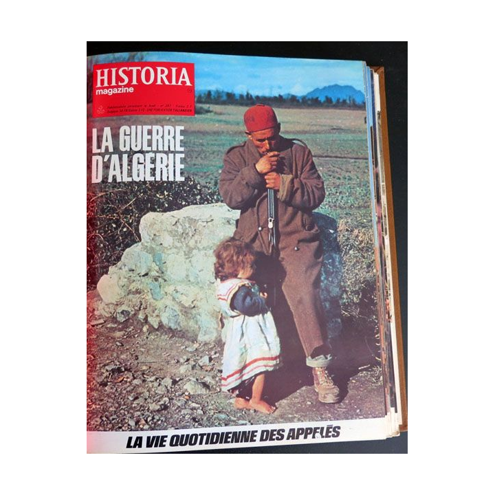 Livre Historia relié des numéros 309 à n° 339 sur la guerre d'Algérie