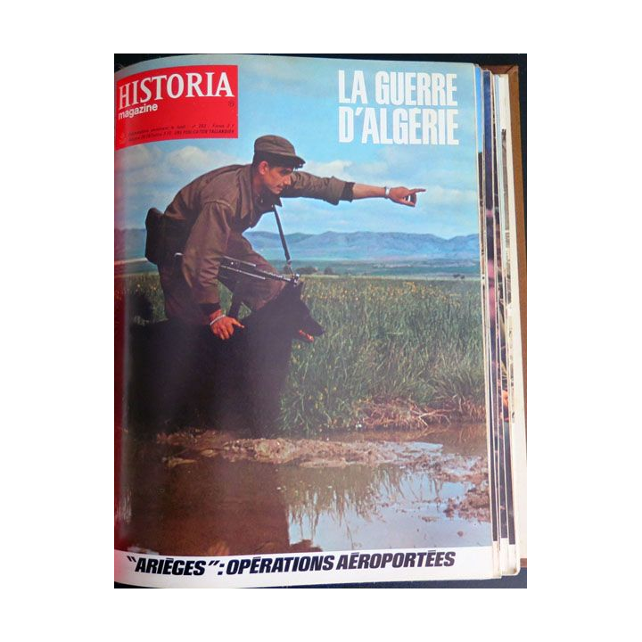 Livre Historia relié des numéros 309 à n° 339 sur la guerre d'Algérie