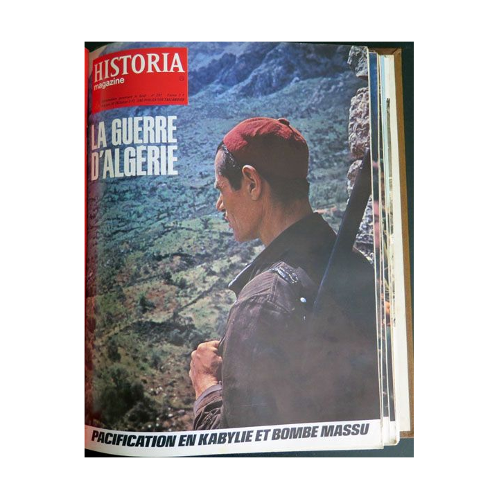 Livre Historia relié des numéros 309 à n° 339 sur la guerre d'Algérie