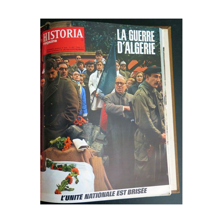 Livre Historia relié des numéros 309 à n° 339 sur la guerre d'Algérie