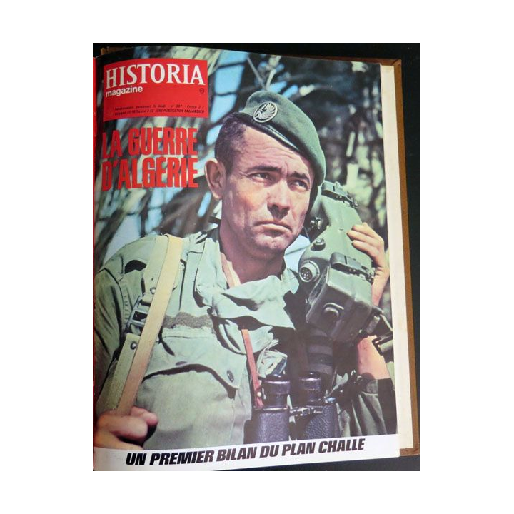 Livre Historia relié des numéros 309 à n° 339 sur la guerre d'Algérie