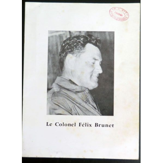 Plaquette sur Le Colonel Félix Brunet aviateur