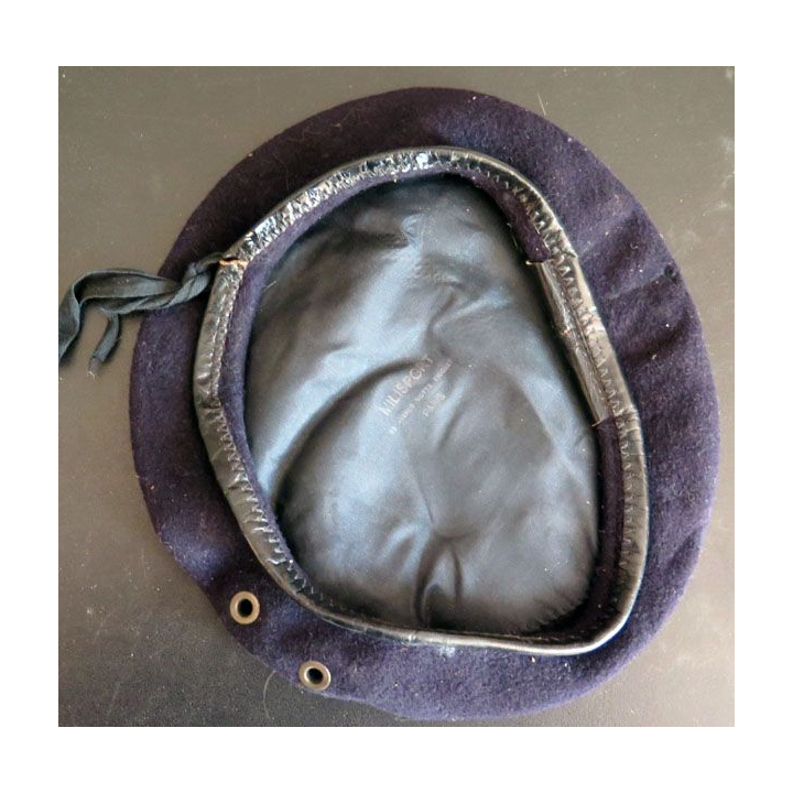 Béret bleu noir milisport Paris taille 53 / 54