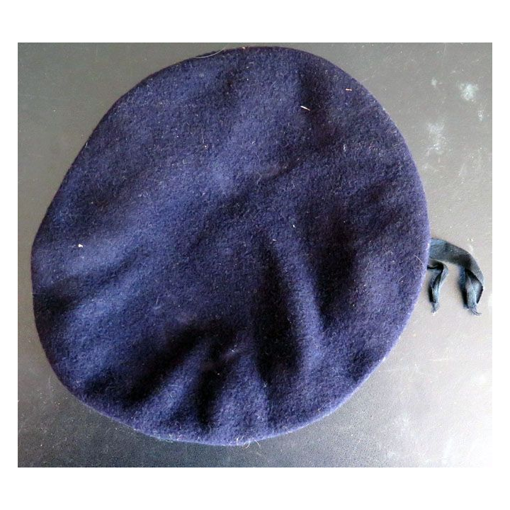 Béret bleu noir milisport Paris taille 53 / 54