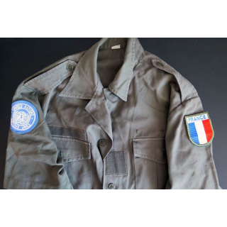 Chemise verte armée portée en opérations dans les pays chauds Liban