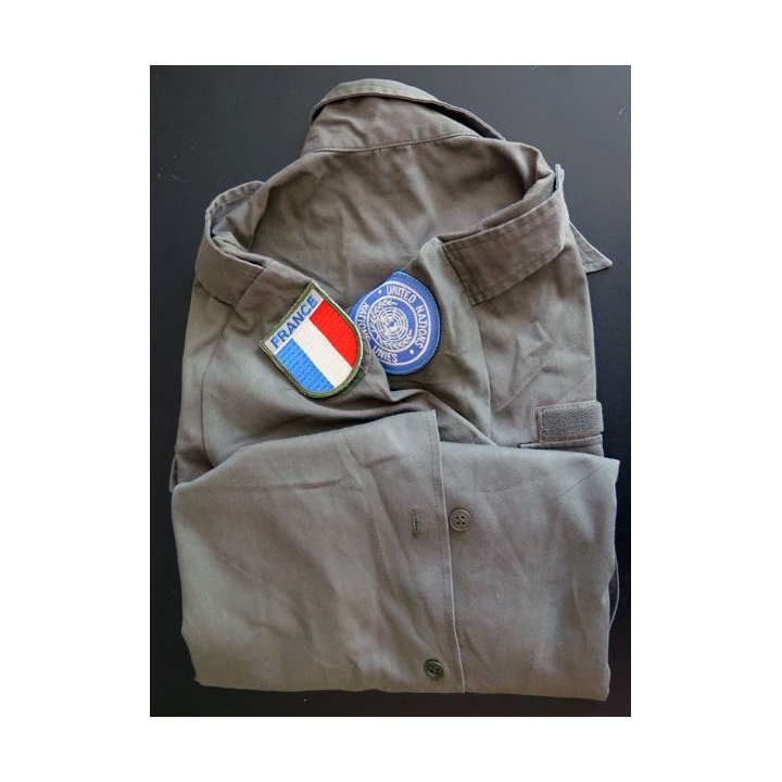 Chemise verte armée portée en opérations dans les pays chauds Liban