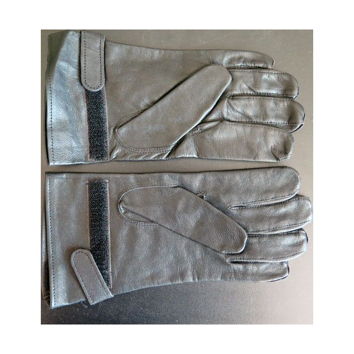 Gants cuir noir tenue armée française 