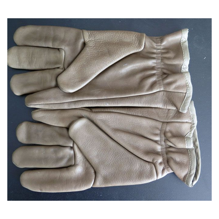 paire de Gants de combat cuir vert armée française