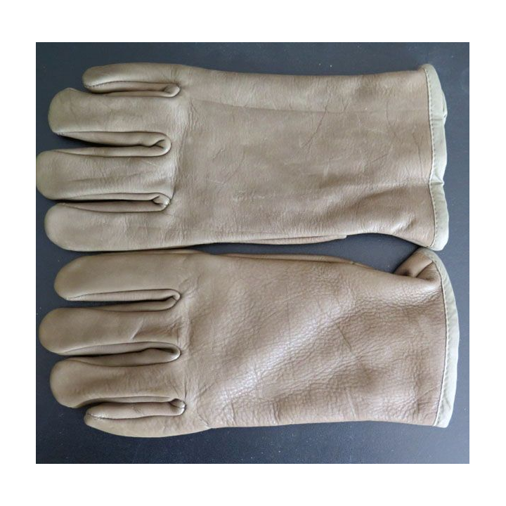 paire de Gants de combat cuir vert armée française
