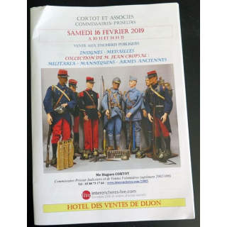 CATALOGUE CORTOT et associés du 16 février 2019 militaria