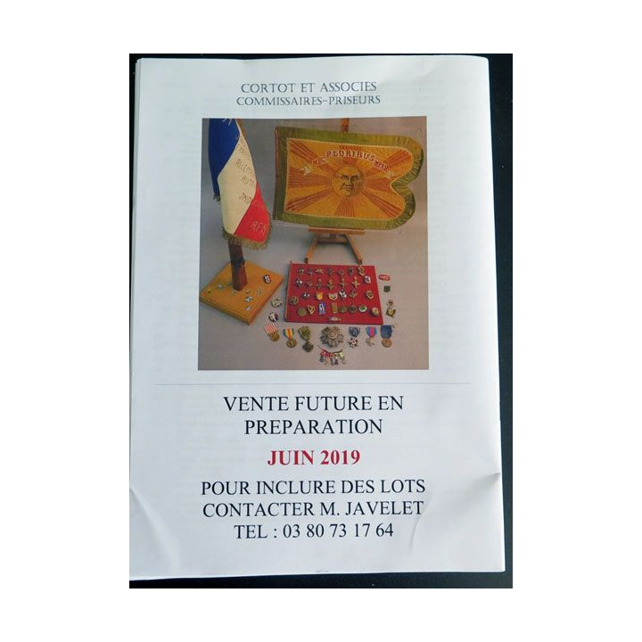 CATALOGUE CORTOT et associés du 16 février 2019 militaria
