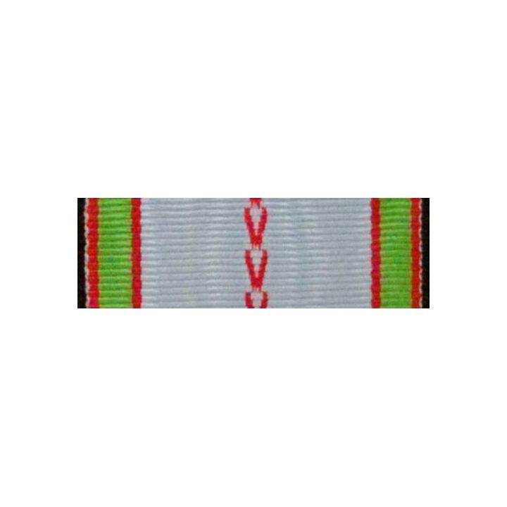 FRANCE : RUBAN MÉDAILLE COMMÉMORATIVE DE LA GUERRE 1939-1945