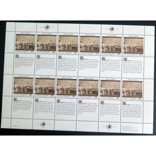 UN ONU : Planche de 12 timbres de l'ONU Human Rights article 8