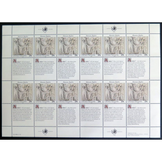 UN ONU : Planche de 12 timbres de l'ONU Human Rights article 7