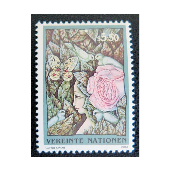 UN ONU : Planche de 17 timbres des Nations Unies 1992 et 1993