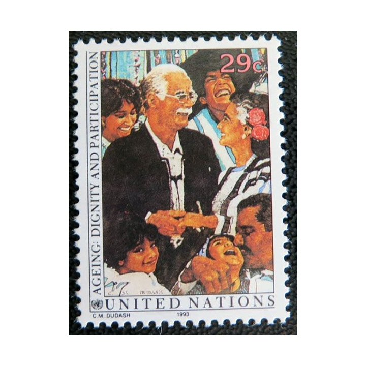 UN ONU : Planche de 17 timbres des Nations Unies 1992 et 1993
