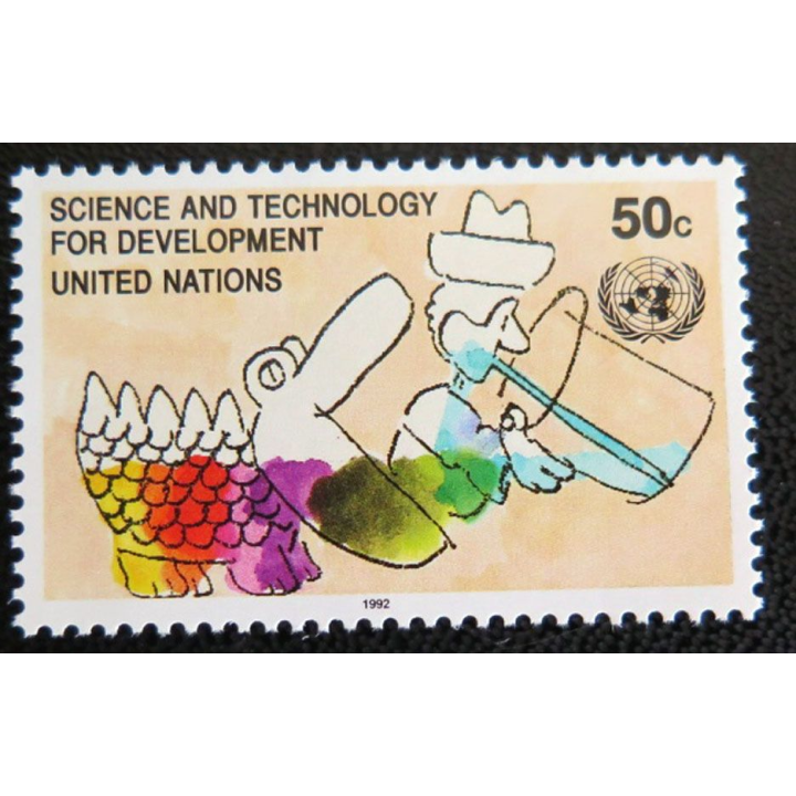UN ONU : Planche de 17 timbres des Nations Unies 1992 et 1993
