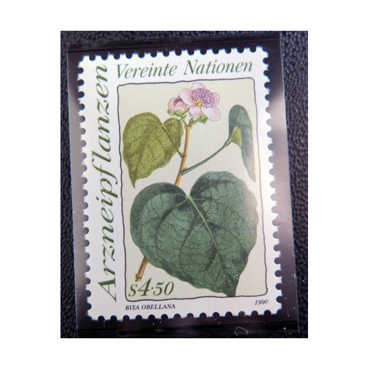 6 timbres neufs de l'ONU 45° Anniversaire  6 timbres médicinal plants