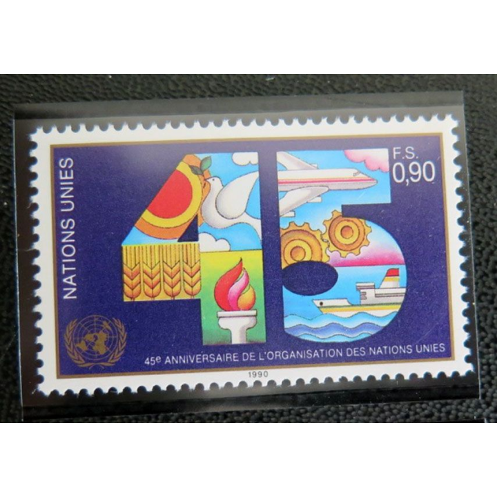 6 timbres neufs de l'ONU 45° Anniversaire  6 timbres médicinal plants