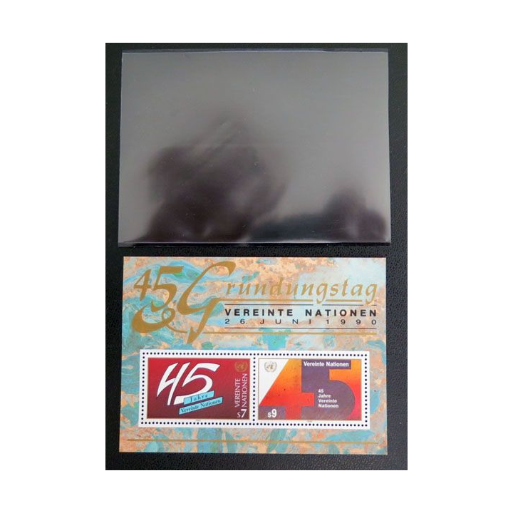 UN ONU : 2 timbres neufs de l'ONU 45° Anniversaire le 26 juin 1990