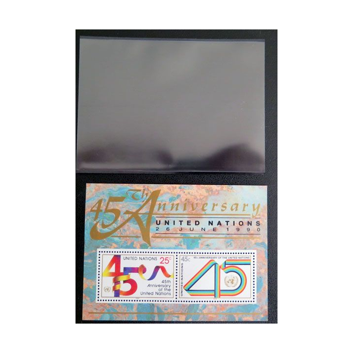 UN ONU : 2 timbres neufs de l'ONU 45° Anniversaire le 26 juin 1990