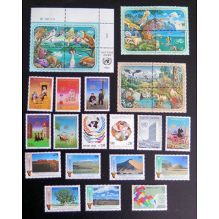 6 timbres neufs ONU Namibie 6 timbres prévention du crime 4 timbres UN