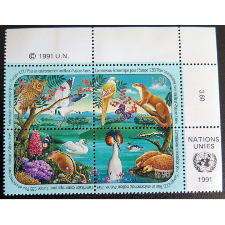 6 timbres neufs ONU Namibie 6 timbres prévention du crime 4 timbres UN