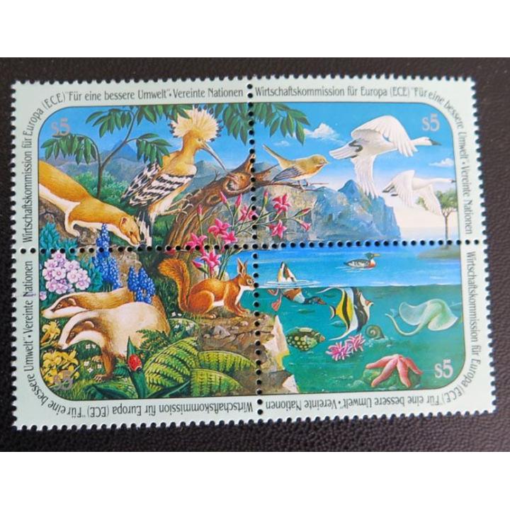 6 timbres neufs ONU Namibie 6 timbres prévention du crime 4 timbres UN