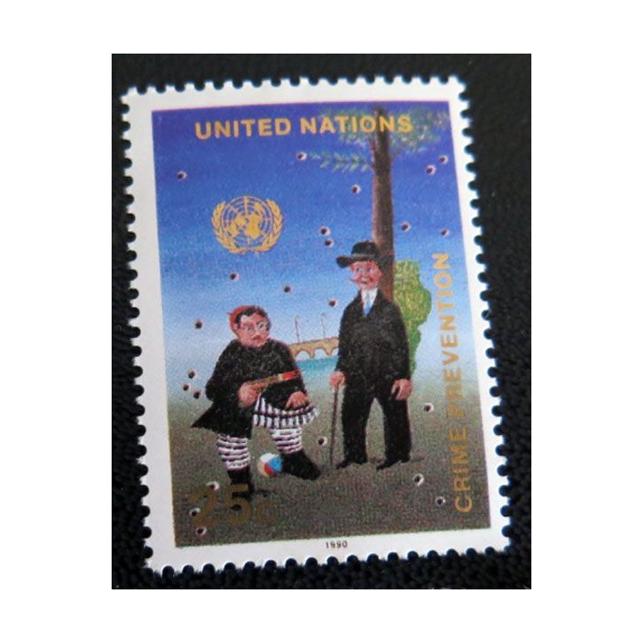 6 timbres neufs ONU Namibie 6 timbres prévention du crime 4 timbres UN