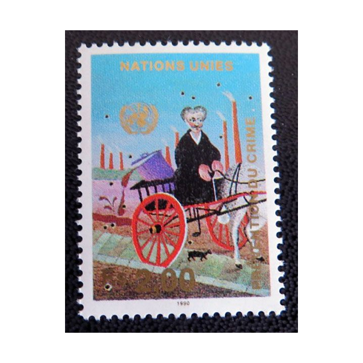 6 timbres neufs ONU Namibie 6 timbres prévention du crime 4 timbres UN
