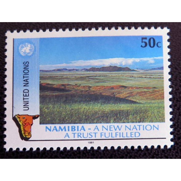 6 timbres neufs ONU Namibie 6 timbres prévention du crime 4 timbres UN
