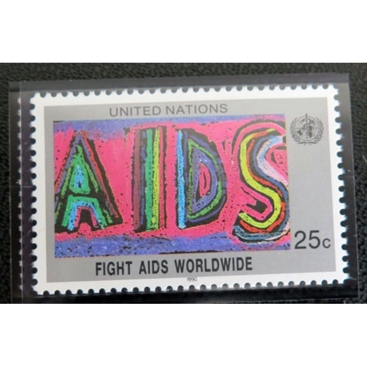 UN ONU 11 timbres neufs 6 Sida AIDS 3 centre du commerce international