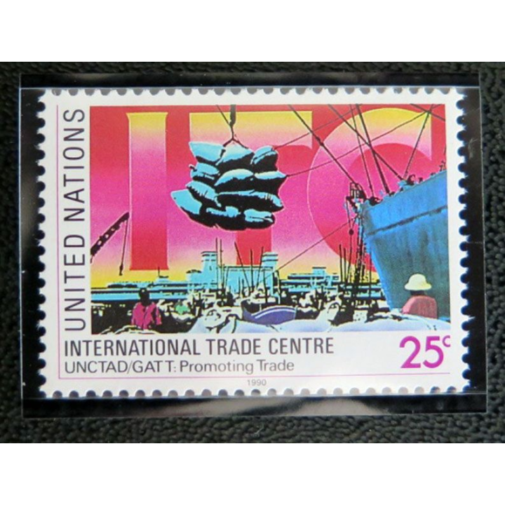 UN ONU 11 timbres neufs 6 Sida AIDS 3 centre du commerce international