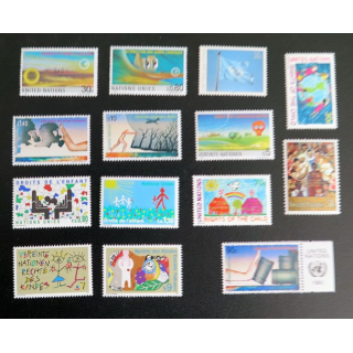 UN ONU timbres neufs contre les armes chimiques les droits d'enfants