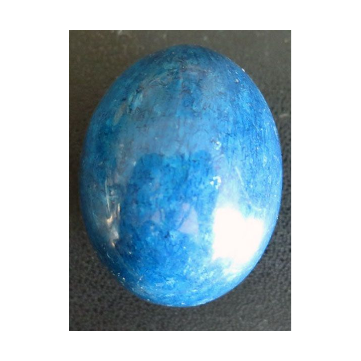 OEUF EN PIERRE 12 hauteur 4 cm couleur bleue marine