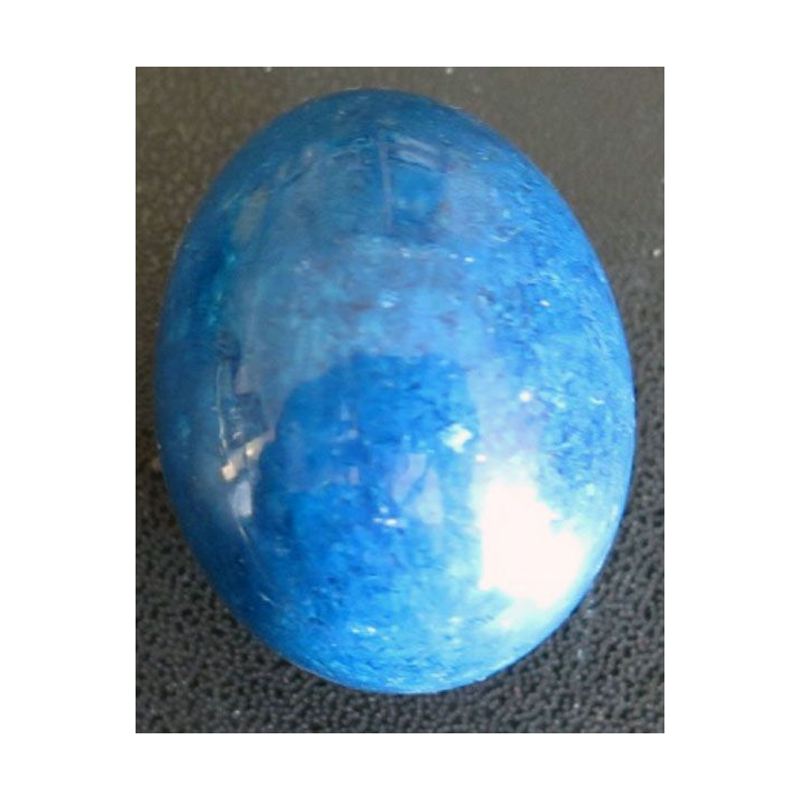 OEUF EN PIERRE 12 hauteur 4 cm couleur bleue marine