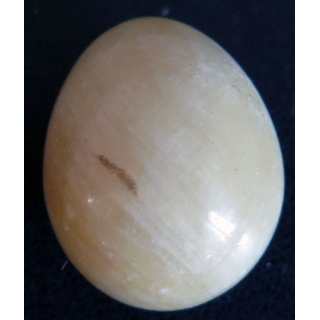 OEUF EN PIERRE 19 hauteur 3,5 cm couleur beige marbré 