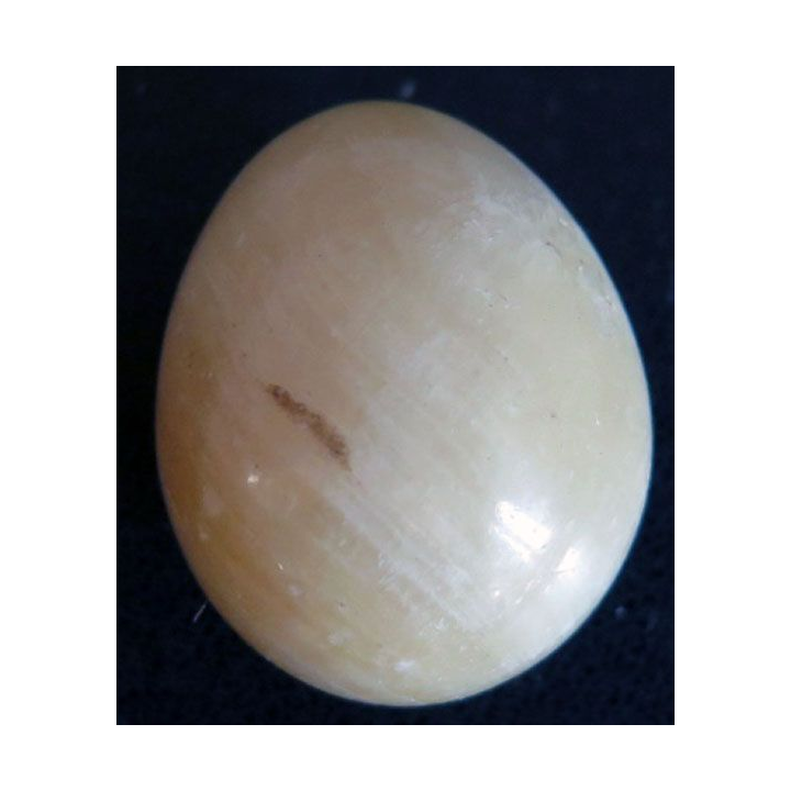 OEUF EN PIERRE 19 hauteur 3,5 cm couleur beige marbré 