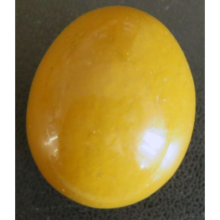 OEUF EN PIERRE 20 hauteu 4 cm couleur caramel